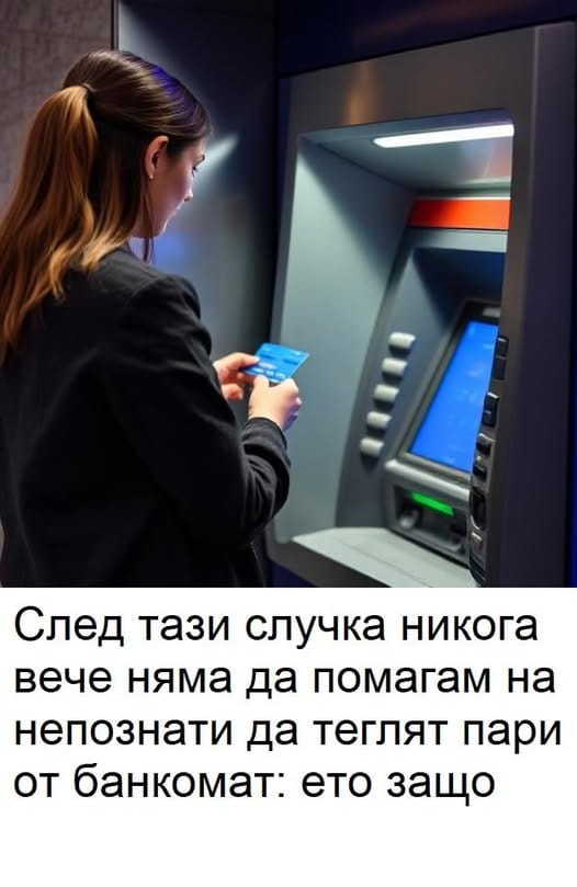 След този инцидент никога вече няма да помагам на непознати да теглят пари от банкомат: ето защо. 😱 3 504276434 1380075520348761 1299104517247773341 n