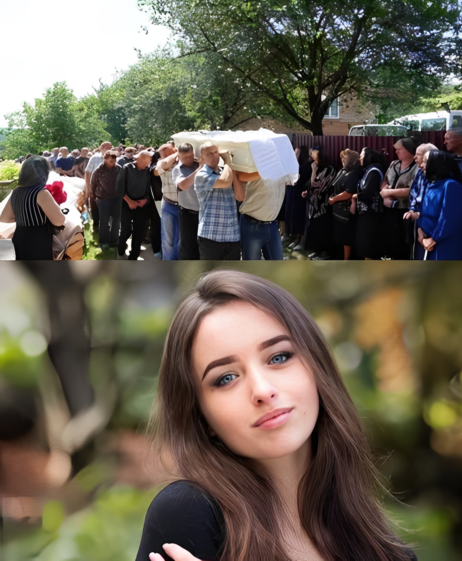 Трагедия… Цялото село плака – младо момиче не доживя да види сватбата си, облече сватбената рокля, но не за гражданския ритуал, а в ковчега: младоженецът се сбогува с нея за последно… 3 514278521 746295761309906 854722
