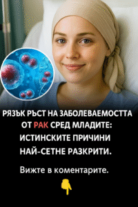 Рязък ръст на заболеваемостта от рак сред младите: истинските причини най-сетне разкрити. 14 chatgpt image 14.07.2025 g. 13 34 59